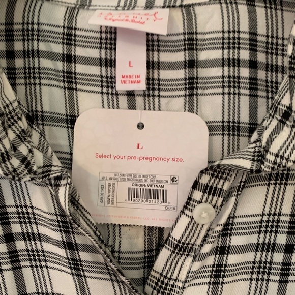 NWT Isabel maternity long sleeved tie shirt - Picture 5 of 6